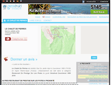 Tablet Screenshot of lechaletdepierres.geodruid.com